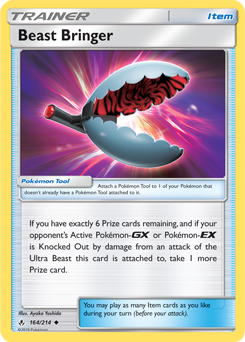 Uncommon Pokémon card Beast Bringer 164/214 from Unbroken Bonds expansion