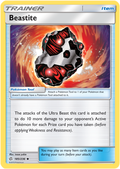 Beastite 185/236 Pokémon card from Cosmic Eclipse for sale at best price