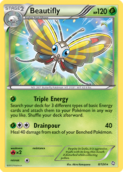 Beautifly 8/124 Pokémon card from Dragons Exalted for sale at best price