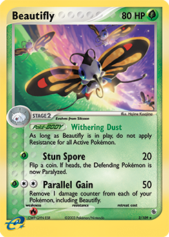 Beautifly 2/109 Pokémon card from Ex Ruby & Sapphire for sale at best price