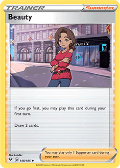 Uncommon Pokémon card Beauty 148/185 from Vivid Voltage expansion
