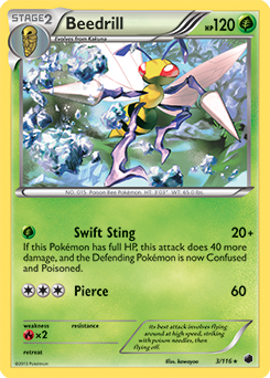 Beedrill 3/116 Pokémon card from Plasma Freeze for sale at best price