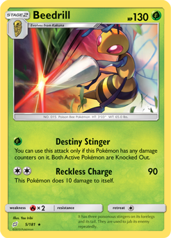 Beedrill 5/181 Pokémon card from Team Up for sale at best price