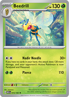 Beedrill 15/165 Pokémon card from 151 for sale at best price