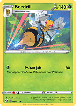 Beedrill 004/073 Pokémon card from Champion s Path for sale at best price