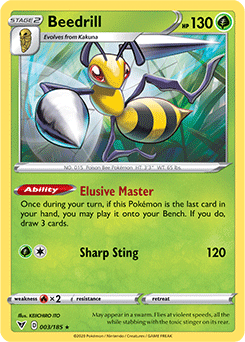 Beedrill 003/185 Pokémon card from Vivid Voltage for sale at best price