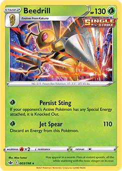 Beedrill 3/198 Pokémon card from Chilling Reign for sale at best price