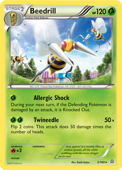 Beedrill 3/160 Pokémon card from Primal Clash for sale at best price
