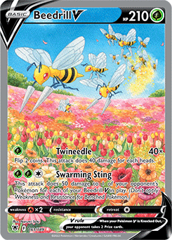Beedrill V 161/189 Pokémon card from Astral Radiance for sale at best price