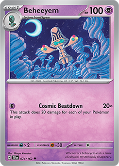 Beheeyem 74/162 Pokémon card from Temporal Forces for sale at best price