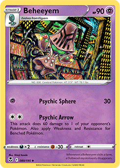 Beheeyem 080/195 Pokémon card from Silver Tempest for sale at best price