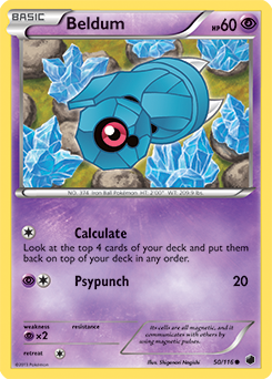 Beldum 50/116 Pokémon card from Plasma Freeze for sale at best price