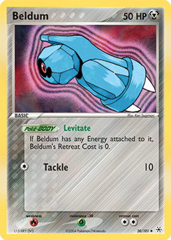 Beldum 28/101 Pokémon card from Ex Hidden Legends for sale at best price