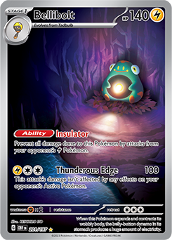 Bellibolt 201/197 Pokémon card from Obsidian Flames for sale at best price