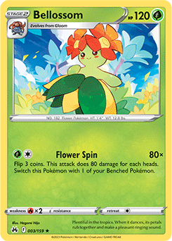 Bellossom 003/159 Pokémon card from Crown Zenith for sale at best price
