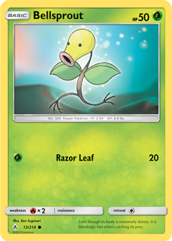 Bellsprout 13/214 Pokémon card from Unbroken Bonds for sale at best price