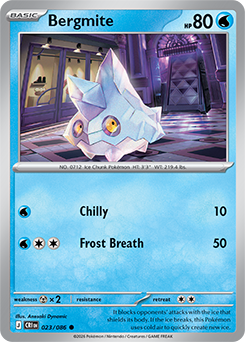 Carte Pokémon Communes Grelaçon 23/86 de la série Chaos Ascendant