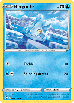 Bergmite 44/203 Pokémon card from Evolving Skies for sale at best price
