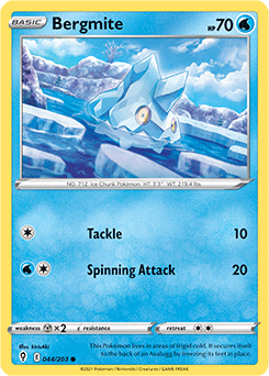 Carte Pokémon Communes Grelaçon 44/203 de la série Évolution Céleste