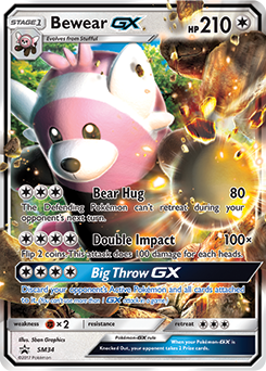 Bewear GX SM34 Pokémon card from Sun and Moon Promos for sale at best price