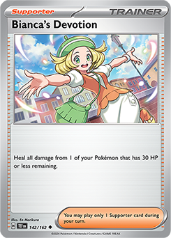 Bianca's Devotion 142/162 Pokémon card from Temporal Forces for sale at best price