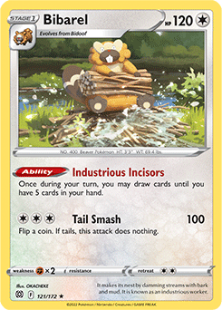 Bibarel 121/172 Pokémon card from Brilliant Stars for sale at best price