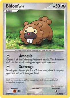 Bidoof 70/130 Pokémon card from Diamond & Pearl for sale at best price
