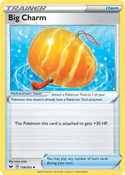 Big Charm 158/202 Pokémon card from Sword & Shield for sale at best price