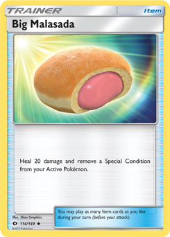 Big Malasada 114/149 Pokémon card from Sun & Moon for sale at best price
