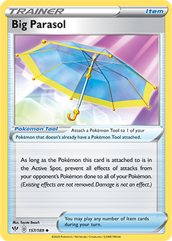 Uncommon Pokémon card Big Parasol 157/189 from Darkness Ablaze expansion