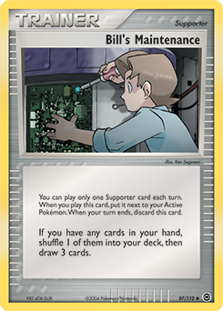 Bill's Maintenance 87/112 Pokémon card from Ex Fire Red Leaf Green for sale at best price