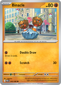 Binacle 42/88 Pokémon card from Perfect Order for sale at best price