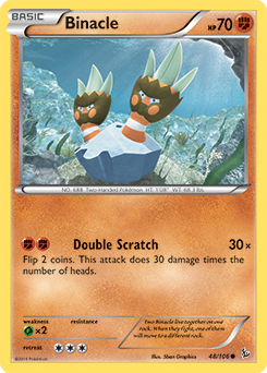 Binacle 48/106 Pokémon card from Flashfire for sale at best price