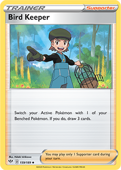 Uncommon Pokémon card Bird Keeper 159/189 from Darkness Ablaze expansion