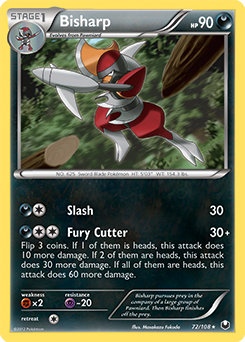 Bisharp 72/108 Pokémon card from Dark Explorers for sale at best price
