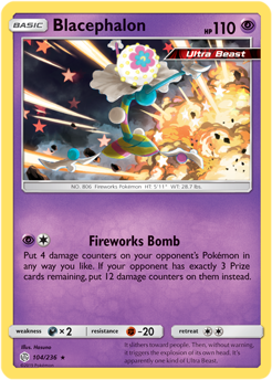 Blacephalon 104/236 Pokémon card from Cosmic Eclipse for sale at best price