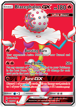 Full Art Pokémon Pokémon card Blacephalon GX 199/214 from Lost Thunder expansion