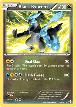 Black Kyurem 100/149 Pokémon card from Boundaries Crossed for sale at best price