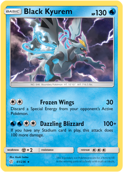 Black Kyurem 61/236 Pokémon card from Cosmic Eclipse for sale at best price