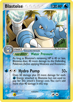 Blastoise 14/100 Pokémon card from Ex Crystal Guardians for sale at best price