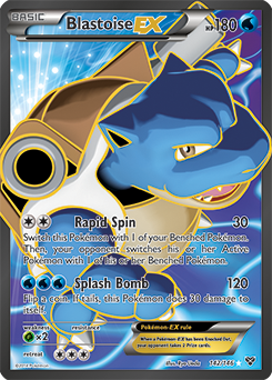 Full Art Pokémon Pokémon card Blastoise EX 142/146 from X&Y expansion