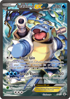 Promo Pokémon card Blastoise EX XY122 from XY Promos expansion