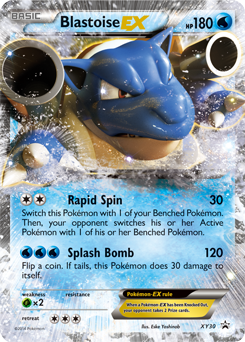 Promo Pokémon card Blastoise EX XY30 from XY Promos expansion