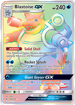 Blastoise GX 218/214 Pokémon card from Unbroken Bonds for sale at best price