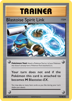 Blastoise Spirit Link 73/108 Pokémon card from Evolutions for sale at best price