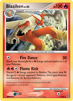 Blaziken 1/106 Pokémon card from Great Encounters for sale at best price