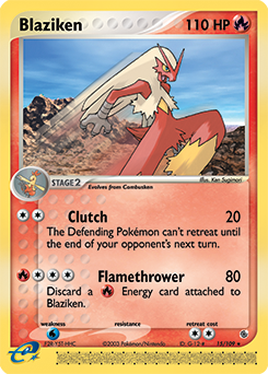 Blaziken 15/109 Pokémon card from Ex Ruby & Sapphire for sale at best price