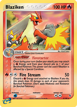 Blaziken 3/109 Pokémon card from Ex Ruby & Sapphire for sale at best price