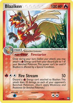 Blaziken 5/108 Pokémon card from Ex Power Keepers for sale at best price