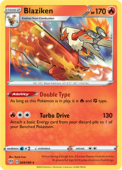 Blaziken 24/189 Pokémon card from Darkness Ablaze for sale at best price